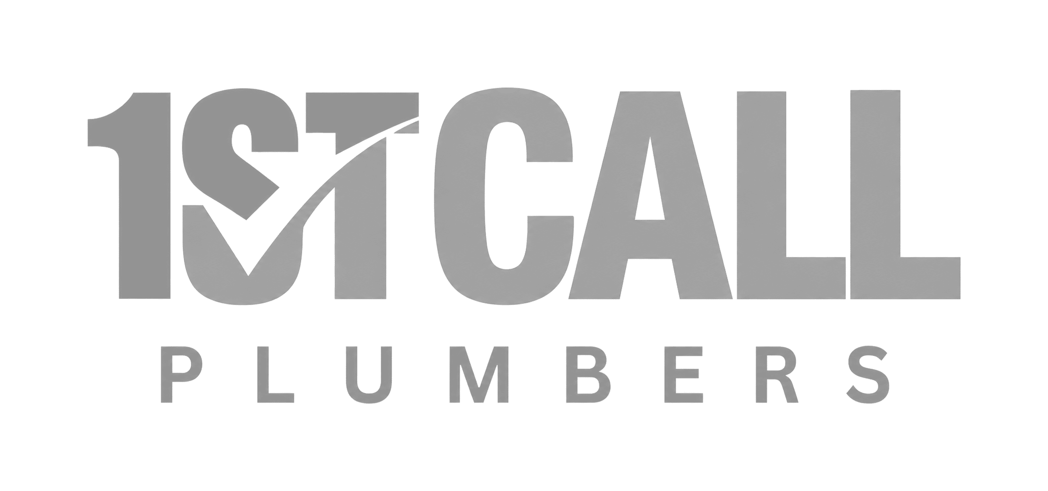 1st call plumbers ltd logo upscaled transparent light greyscale